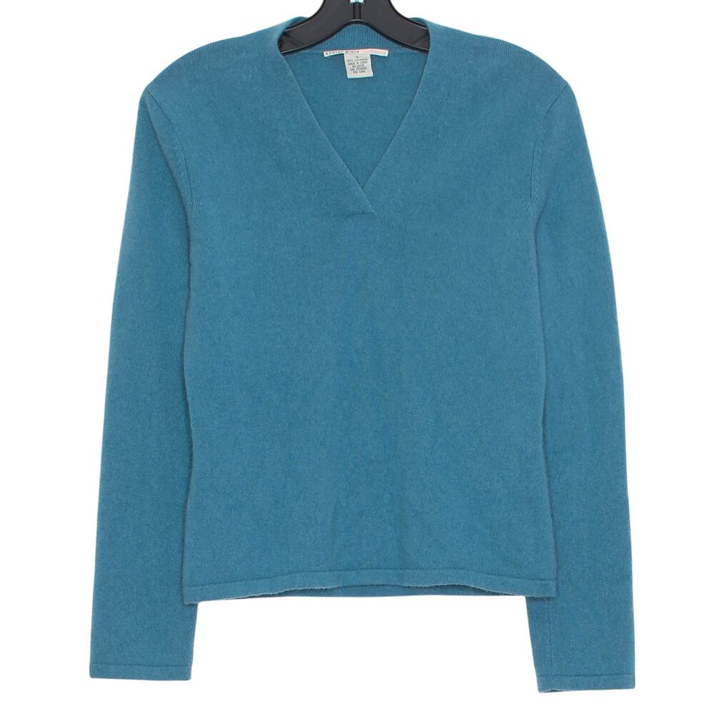 Evelyn Grace Sweater Cashmere Quiet Luxury Old Money Preppy Capsule Blue Small